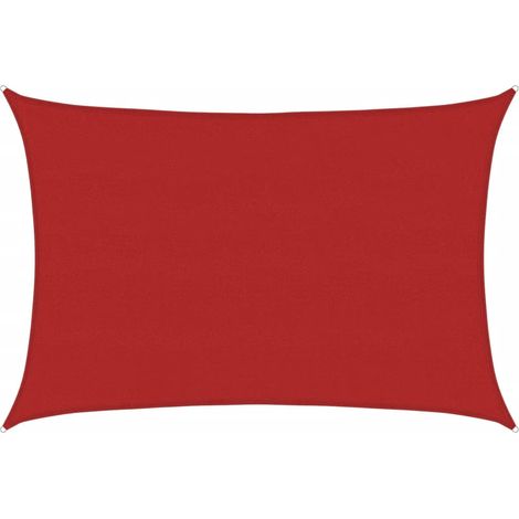 Voile d'ombrage, Voile de Parasol, Toile Ombrage 160 g,m² Rouge 5x7 m PEHD CON835089 DESIGN IN (1/5)