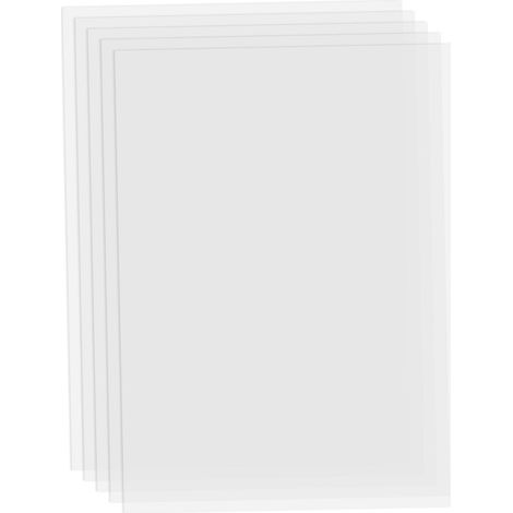 FEP-Folie, transparente Trennfolie, 280 x 200 mm, Dicke 0,1 mm, hohe Lichtdurchlässigkeit, kompatibel