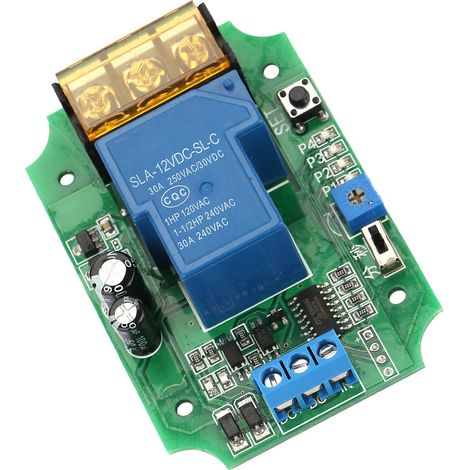 Module relais haute puissance à verrouillage automatique, temporisation à la mise hors tension, signal d'impulsion marche/arrêt 12 V