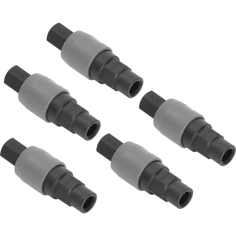 Lot de 5 raccords pneumatiques embouts rapides auto verrouillables filetage femelle SF+PF-20 acier plastique (1/5)