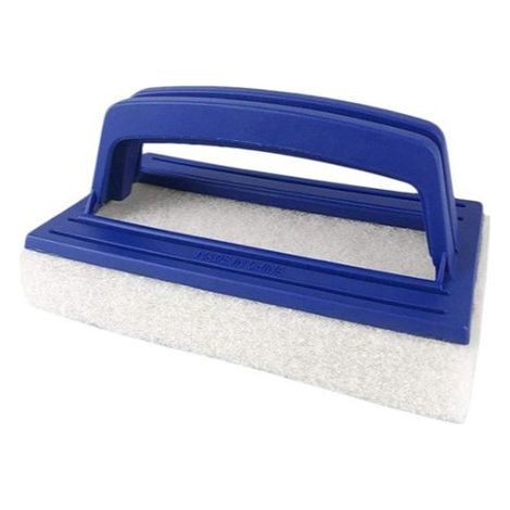Esponja para piscina - 2 esponjas mágicas con mango, duraderas, para spa, bañera, eliminación de suciedad (azul) (1/3)