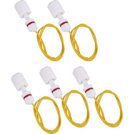 5 Stück PP-Kunststoff-Schwimmerschalter Wassertank Pool Flüssigkeitsstandsensor Controller P3508 (1/5)