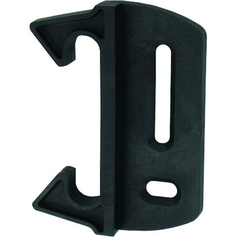 Gâche plate en feuillure pour serrure de portail à pêne levant MODULOX noire - TIRARD