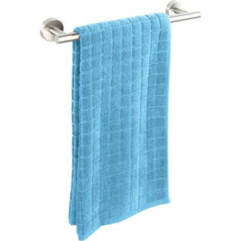 WENKO Portasciugamani da Parete per Bagno Bosio, barra portasciugamani da muro, in acciaio inossidabile, 40x5,5x7 cm, opaco (1/5)