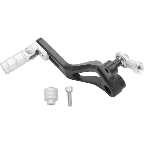 Leva del cambio in alluminio CNC, regolabile e pieghevole, per Ninja 400 Z400, colore argento.