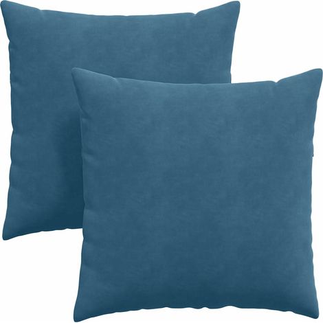 Maison Exclusive - Sofakissen 2 Stück Blau 80 x 80 cm Cordstoff