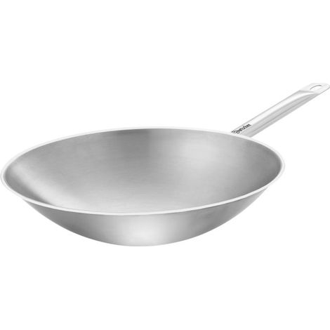 Sauteuse wok inox PRO (Ø)385 mm, 5,7 Litres, fond plat (1/5)