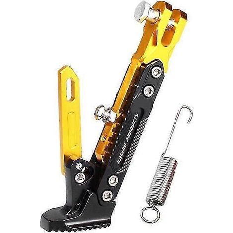 Motorrad-Seitenständerhalterung, Fußstützenhalter, Parkstützenhalterung, Pitbike-Zubehör, Motorradzubehör, Universal – Gold (1/5)