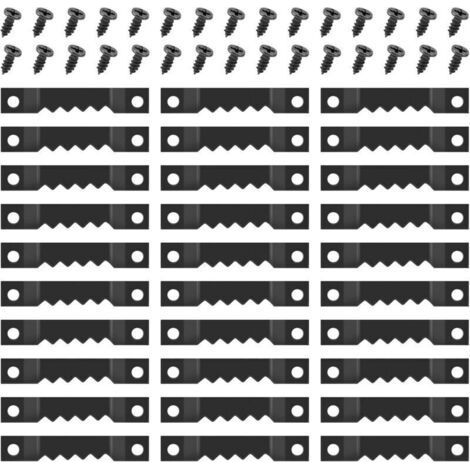 50 Pieces Picture Hangers Frame Hooks, Picture Frame Brackets, Wall Mounted Picture Frame Hangers, for Picture Frames, Posters, Paintings, Wall Clocks, Artworks, Home Decoration (1/5)