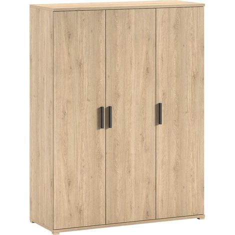 Armoire Enfant 3 Portes "Sam" 150cm Chêne