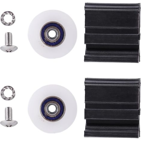 Kits de Roue de Porte de 22 Mm avec Glissement pour les Serres de Salles, une Longue Durée de Vie et une Installation Facile, des Kits de Remplacement pour Plusieurs Autres (1/5)