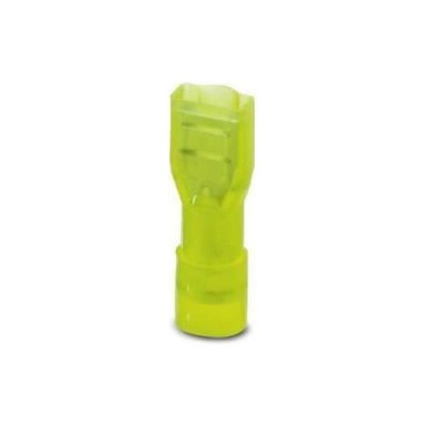 Cosse clip 6.3 mm x 0.8 mm Phoenix Contact C-SCFFI 6/6,3X0,8 3240541 180 ° entièrement isolé jaune 25 pc(s) (1/3)