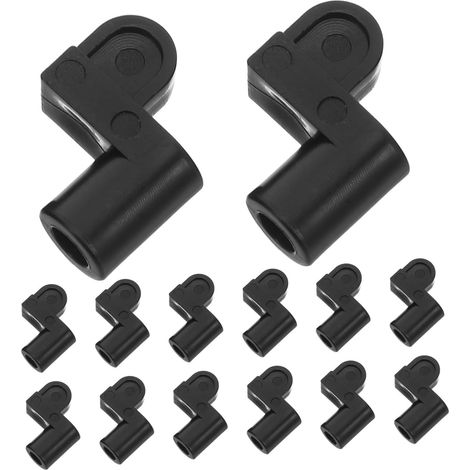 clips de fixation noirs de 3 8 po pour moustiquaire avec vis (1/5)