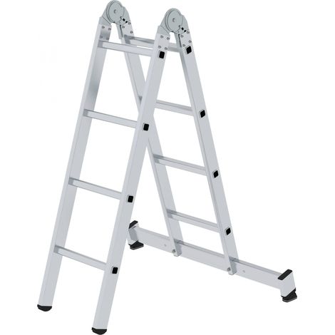 MUNK Gelenk-Klappleiter mit Nivello® Traverse 2x4 Sprossen (1/5)