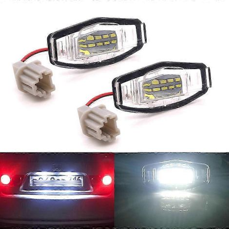 2 éclairages de plaque d'immatriculation à LED pour Honda Civic 7e, 8e et 9e générations, Pilot, Accord, berline, Odyssey, Acura MDX, RL, TL, TSX, RDX, ILX (2001-2018) (1/5)