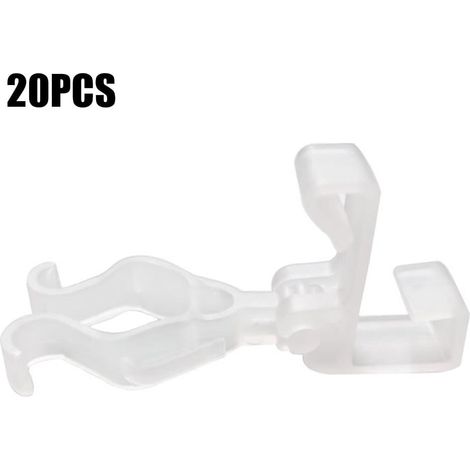 Clips Pour Guirlandes Extérieures - Fixations Résistantes Pour Gouttières - Compatible C7 C9 G30 G40 - 50 Pièces (1/5)