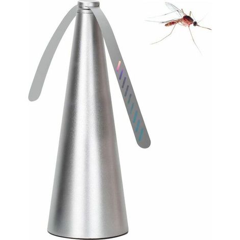 Geräuschloser Ventilator zur Insektenabwehr, Mückenschutzventilator, geräuschloser Fliegenschutzventilator, Fliegenschutzventilator, Ventilator zum Schutz von Lebensmitteln, silberner Tischventilator (1/5)