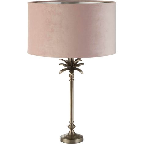 Lampe de table Palm or avec nuance rose - EU81210PI (1/3)