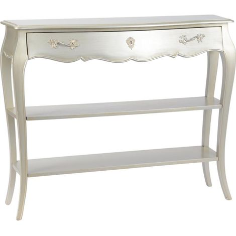 Amadeus - Console double 1 tiroir en bois mindi L120 cm Légende (1/3)