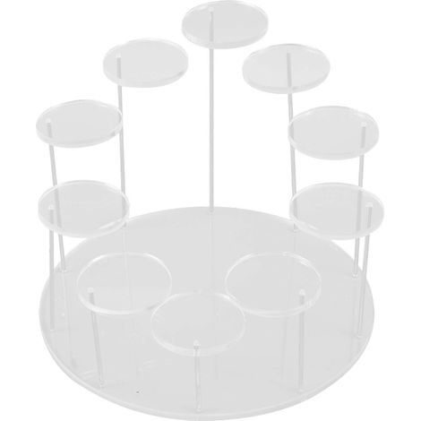 Présentoir à cupcakes en acrylique, présentoir rond pour cupcakes, présentoir à desserts haut de gamme pour cupcakes, idéal pour les fêtes (1/5)