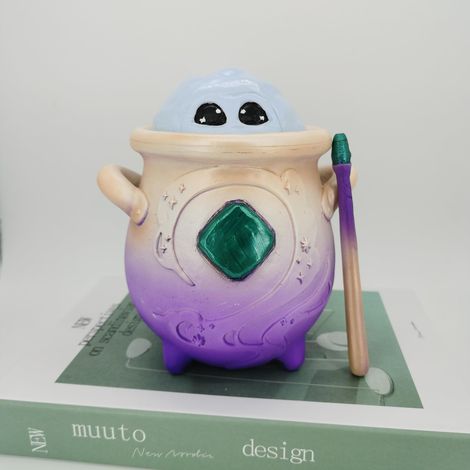 Pot à Brume Magique Mélangé Pot à Brume Magique Pot à Résine Cadeau d'Artisanat pour les Enfants Pot à Brume Magique 14 11 15CM Bleu