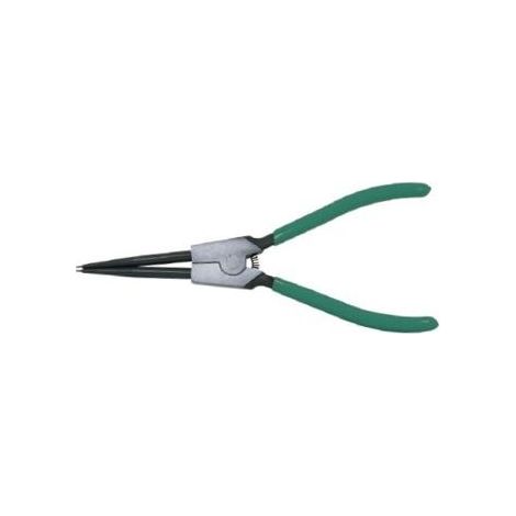 Pinzas para anillos de seguridad Jonnesway, modelo 215mm, uso para montaje y desmontaje de anillos de seguridad externos, diseño largo, tipo recto, alta precisión.