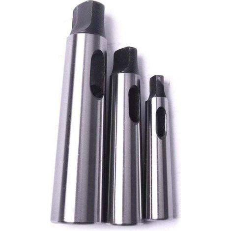 Fei Yu Cône Morse douille de perçage Réduction adaptateur pour tour de fraisage (MT1 à MT2, MT3 à MT2, MT3 à MT4,3pcs) (1/4)