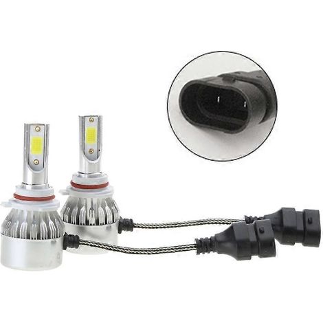 Lot de 2 ampoules LED H1, H4, H7, H11, 9005, HB3, 9006 et HB4 pour phares de voiture et feux antibrouillard. (1/5)