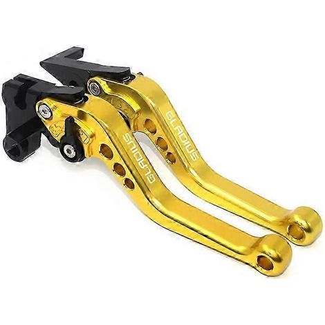 Para SFV650 GLADIUS 2009 2010 2011 2012 2013 2014 2015 NUEVO Accesorios de motocicleta de alta calidad Palanca de freno y embrague ajustable CNC (dorada)