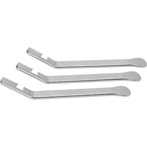3 Pièces Démonte-pneus Vélo en Acier Inoxydable Haute Dureté Léger Design Ergonomique Coins Arrondis Durable Cuillères à Pneus (1/5)