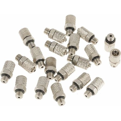 20Pcs M5 4Mm Air Hose Quick Coupler, Straight Male Pneumatic Air Straight Connector Air Quick Coupler (1/5)