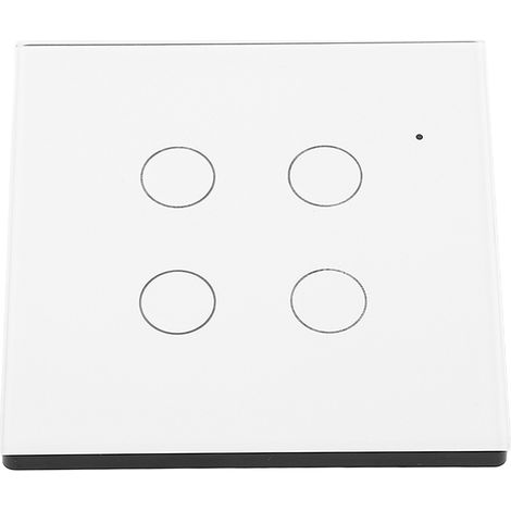 WLAN-RF-Touch-Wandschalter mit Neutralleiterschalter, 86-mm-Draht, Tuya-Typ, Sprachsteuerung, Relais, AC 100–250 V, 10 A (1/5)