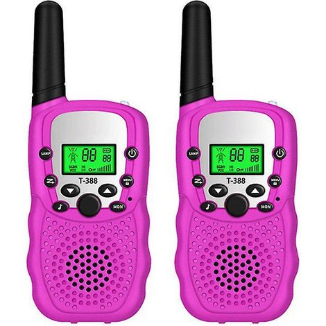 paire De Jouets Talkie-walkie Roses Pour Filles De 3  12 Ans, Radio Bidirectionnelle Pour Enfants, 8 Canaux, Porte De 3 Milles, Idal Pour Les Aven (1/5)