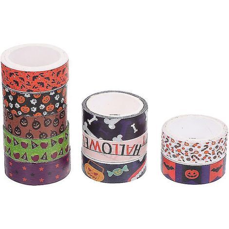 10 Rollen Halloween-Washi-Tape für Halloween-Dekorationen