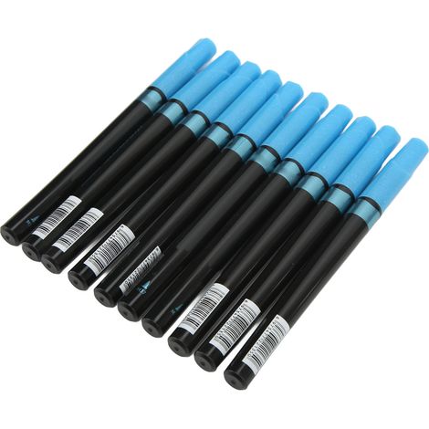 10 blaue Metallic-Marker, schnelltrocknende Tinte, feine Rundspitze, wasserbasiert, für DIY-Kritzeleien, wasserfeste Metallic-Farbe (1/5)