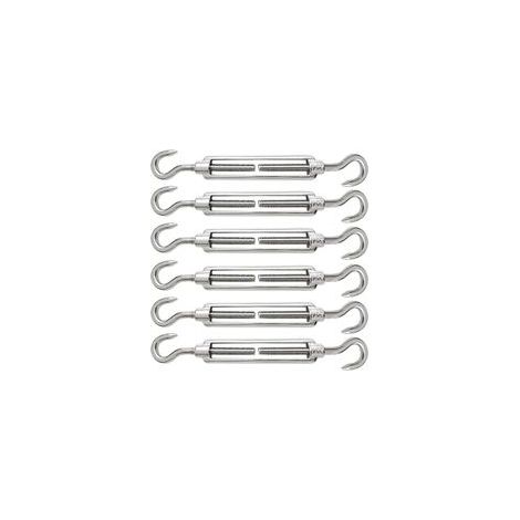 6 Pièces Tendeur Cable M5 Tendeur Cable Inox 304 Réglable Crochet de Ridoir et Crochet pour Tendeur de Fil Cable Acier Corde Crochet Tendeur Accessoires (1/5)