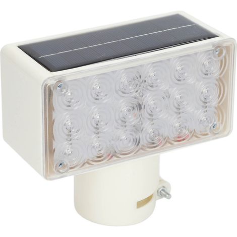 Feux de balisage solaire haute luminosité 18 LED rouges bleus clignotants alternés, lampe de signalisation étanche pour route, sécurité (1/5)