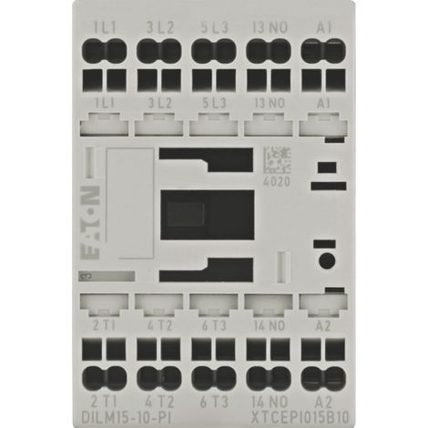 Eaton Contactor de potencia, 3 polos, 380 V 400 V 7,5 kW, 1 S, 230 V 50 Hz, 240 V 60 Hz, Accionamiento de CA, Terminales Push-in, 199249