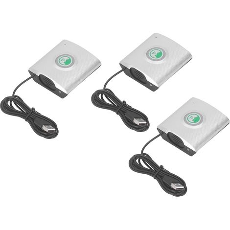 Interphone vocal sans fil à très longue portée, sonnette intérieure à 3 unités, idéal pour les appels longue distance à domicile et au bureau, voix forte et claire, sécurité domestique, argent. (1/5)