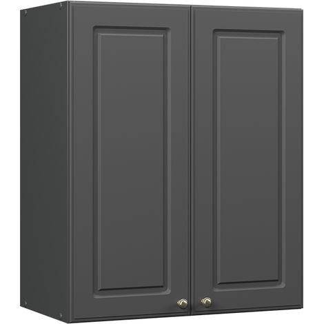 Pensile da cucina Fame-Line, Antracite-oro rustico, 60 cm, Vicco (1/5)