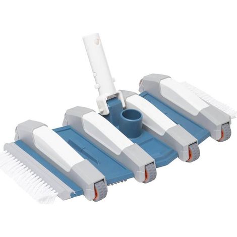 Balai Flexible 8 Roues 35 cm - Pour Piscine Béton - Maniable et Efficace - D-Work (1/3)