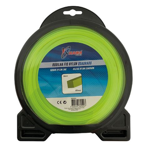 Kawapower Hilo de nylon cuadrado 4 mm 29 m (1/2)