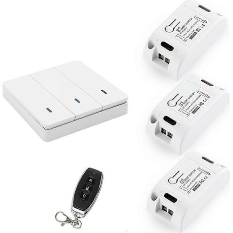 Interrupteur intelligent sans fil (1 W, 3 C et 1 RC) (1/4)