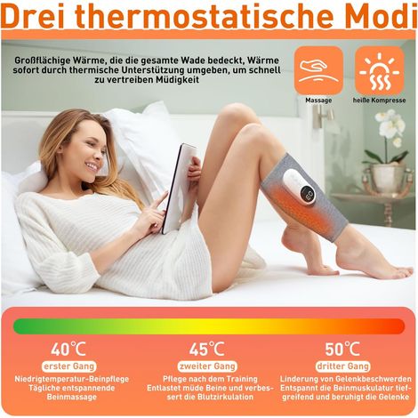 Massaggiatore per gambe 3 in 1 per allungare e distendere le gambe per la circolazione sanguigna dolorosa con 3 intensità e 3 modalità, un regalo per mamma, papà e amici (1/4)
