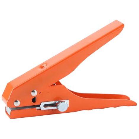 Perforateur monobloc 10 mm portable, réglable en fer avec échelle, pour carton, papier, PVC, bandes de chant, cartes bancaires et placage bois fin