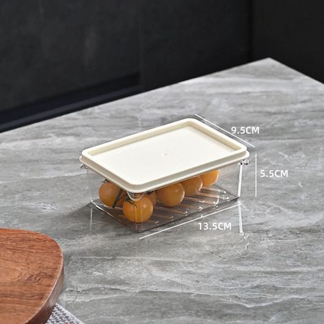 Boîte De Rangement Réfrigérateur - Boîte De Conservation Étanche Pour Fruits Et Légumes - Empilable - 500 ml (1/2)