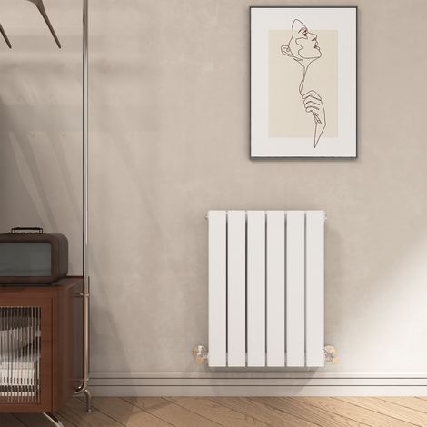 EMKE Double Flat Panel Horizontal White Radiator Efficient Heating for Upgrading Your Heating System, 600x450mm (1/5)