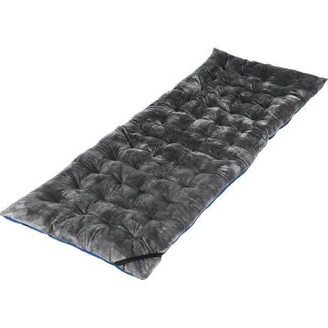 Cuscino per poltrona 190x70 cm, velluto cristallo, grigio