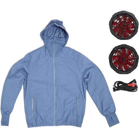 Veste ventilée rafraîchissante à 3 vitesses, silencieuse, alimentée par USB, fine, respirante, chemise d'extérieur climatisée (1/3)