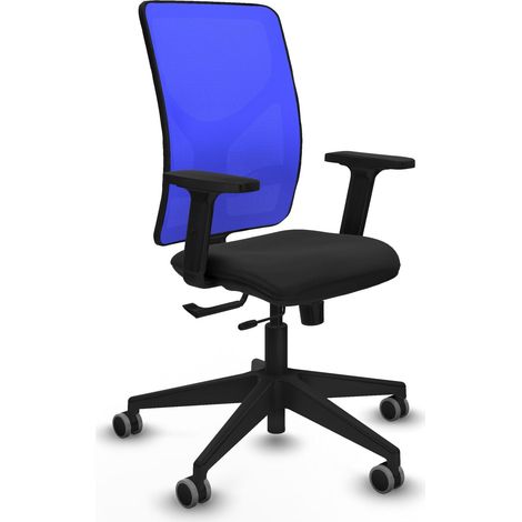 Silla de oficina piqueras y crespo Motilla negro cuero sintético (1/2)